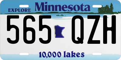 MN license plate 565QZH