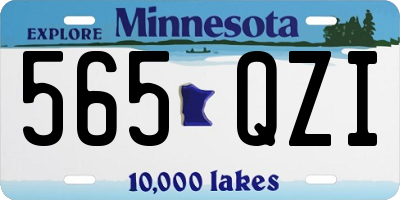 MN license plate 565QZI