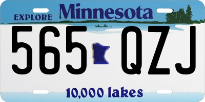 MN license plate 565QZJ