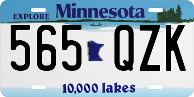 MN license plate 565QZK