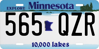 MN license plate 565QZR