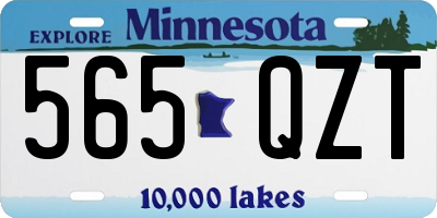 MN license plate 565QZT