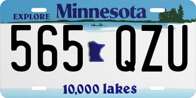 MN license plate 565QZU