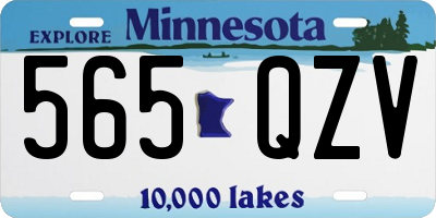 MN license plate 565QZV