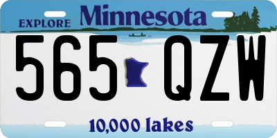 MN license plate 565QZW