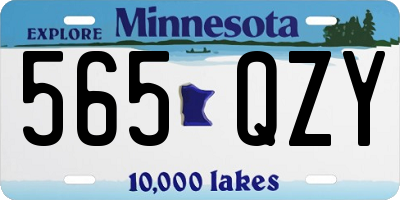 MN license plate 565QZY