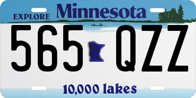 MN license plate 565QZZ