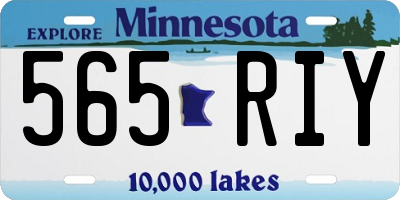 MN license plate 565RIY