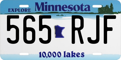 MN license plate 565RJF