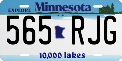 MN license plate 565RJG