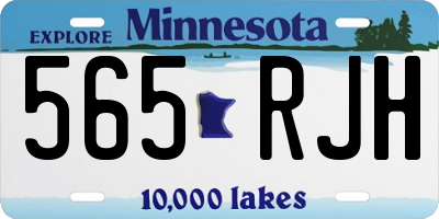 MN license plate 565RJH