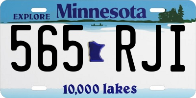 MN license plate 565RJI
