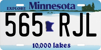 MN license plate 565RJL