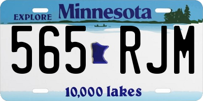 MN license plate 565RJM