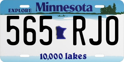 MN license plate 565RJO