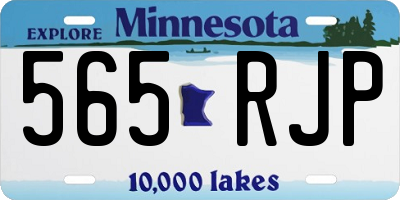 MN license plate 565RJP
