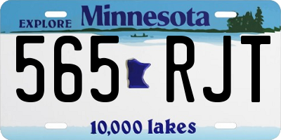 MN license plate 565RJT