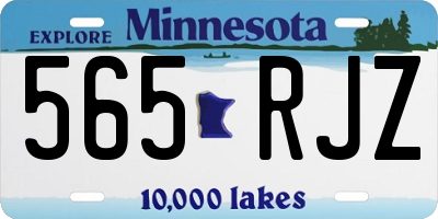 MN license plate 565RJZ