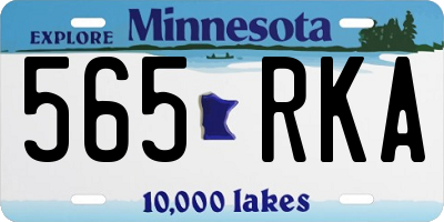 MN license plate 565RKA