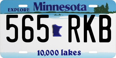 MN license plate 565RKB