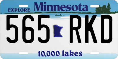 MN license plate 565RKD