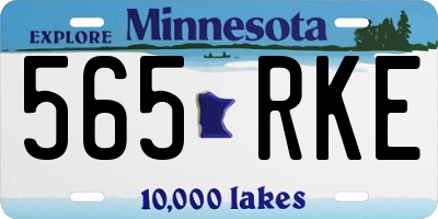 MN license plate 565RKE