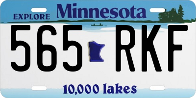 MN license plate 565RKF