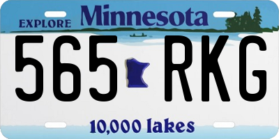 MN license plate 565RKG