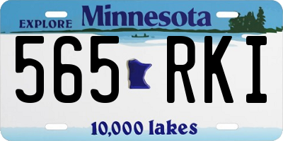MN license plate 565RKI
