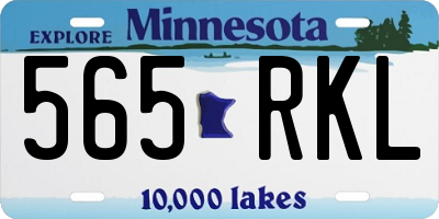 MN license plate 565RKL