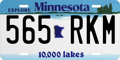 MN license plate 565RKM