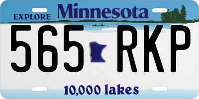 MN license plate 565RKP