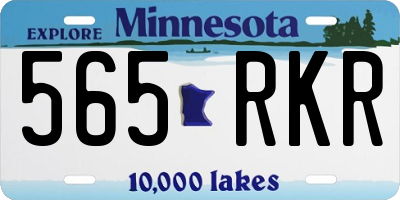MN license plate 565RKR