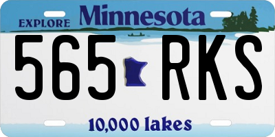 MN license plate 565RKS