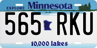 MN license plate 565RKU