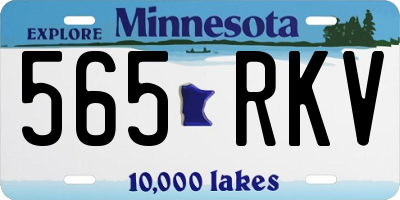 MN license plate 565RKV