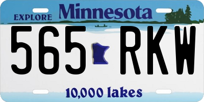 MN license plate 565RKW