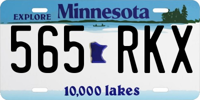 MN license plate 565RKX