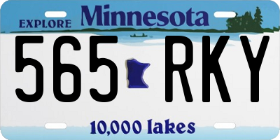 MN license plate 565RKY