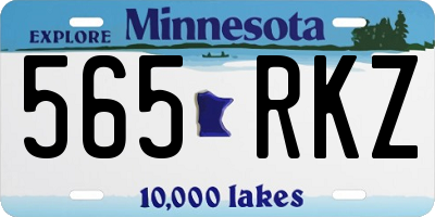 MN license plate 565RKZ