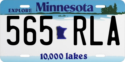MN license plate 565RLA