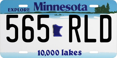 MN license plate 565RLD