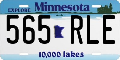 MN license plate 565RLE