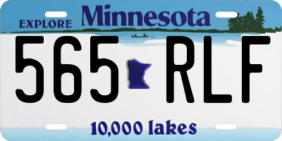 MN license plate 565RLF