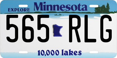 MN license plate 565RLG
