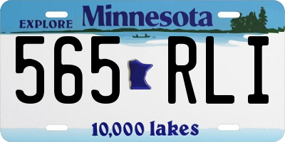 MN license plate 565RLI