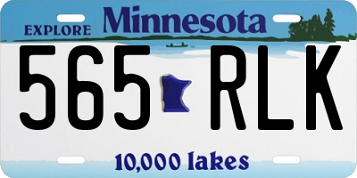MN license plate 565RLK