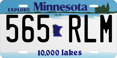 MN license plate 565RLM