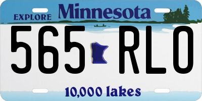 MN license plate 565RLO