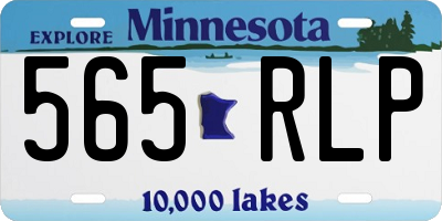 MN license plate 565RLP